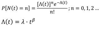 NHPP/Power Law equations